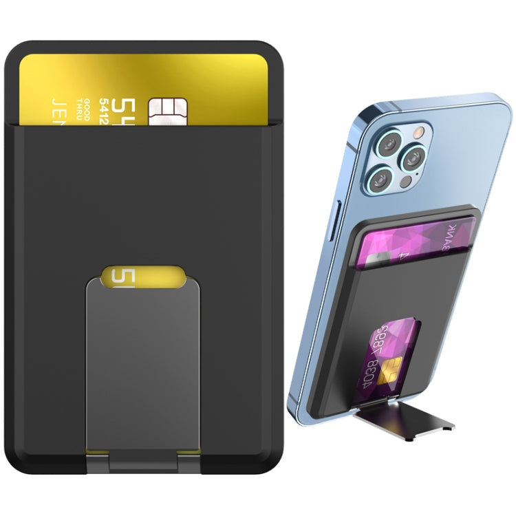For IPhone 15 AhaStyle PT133-H Phone Magnetic Card Holder Stand Organizer Card Case, Magnetic Holder